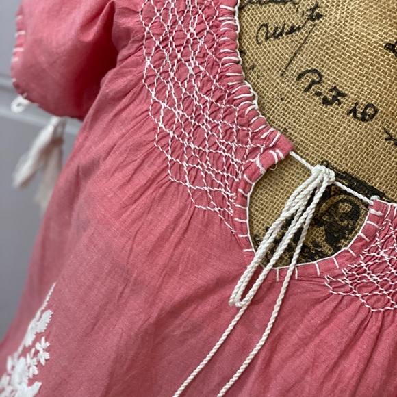 Rose and Rose Red Bohemian Dress Small - Picture 6 of 9